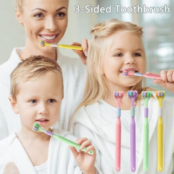 "Cepillo de dientes tres caras limpieza bucal  FK23B-44" - Imagen 2