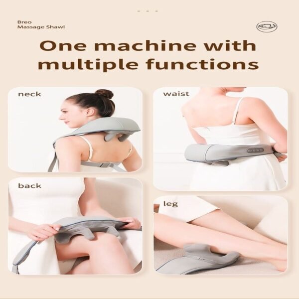 Masajeador inalambrico calefactor cervical 3 en 1 FK23D-106 - Imagen 2