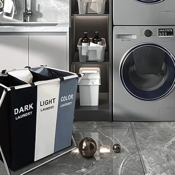 Cesta de almacenamiento con triple división plegable FK23D-121 - Imagen 5