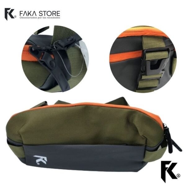 Bolso canguro riñonera unisex mini morral cruzado FK23D-166 - Imagen 9