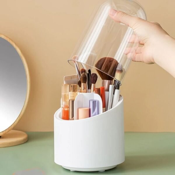 Organizador de maquillaje giratorio multifuncional con tapa FK23D-38 - Imagen 2