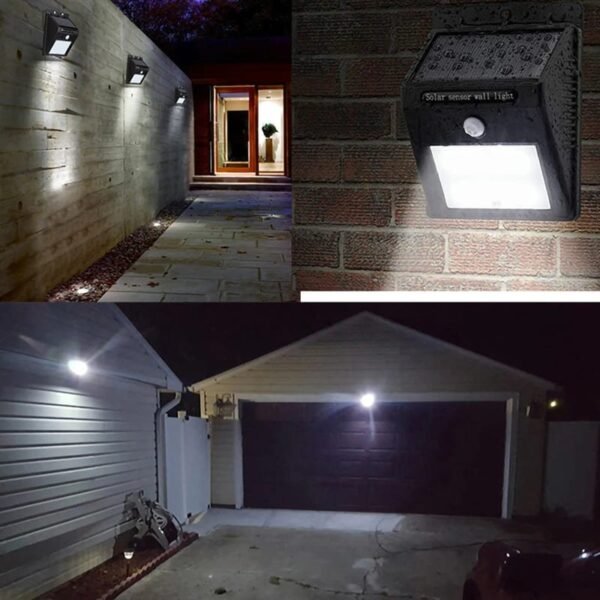 Lampara led recargable con energia solar y sensor de movimiento luz portatil FK23D-48 - Imagen 3