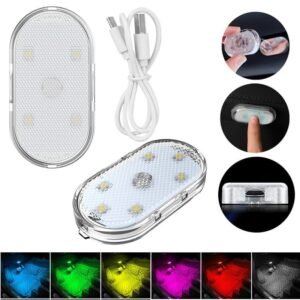 Luz LED tactil adhesiva para techo de carro multicolor FK23D-52