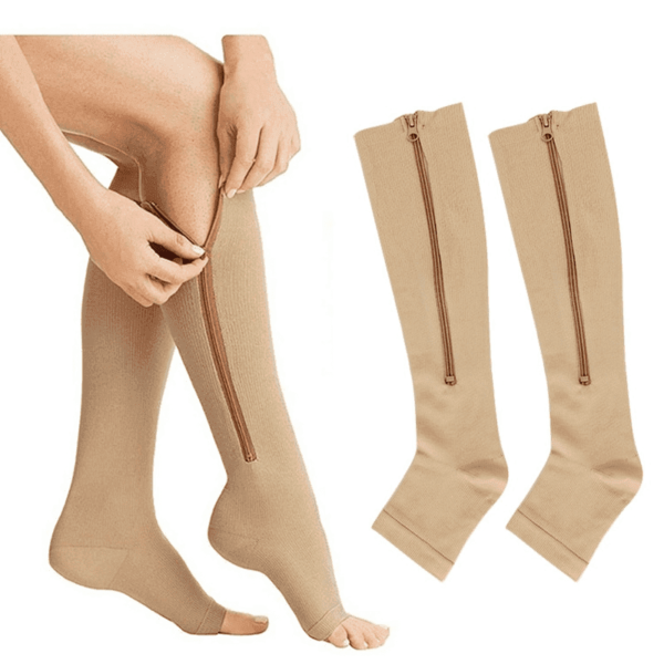 MEDIAS DE COMPRESION. COMPOSICION PORCENTUAL 60% NYLON, 25% ELASTANO, 15% LATEX FK22-36 - Imagen 5