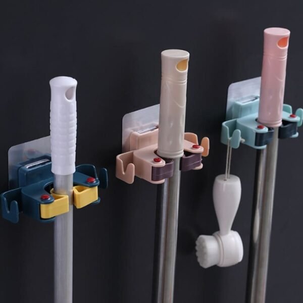 Soporte para escobas traperos gancho adhesivo FK23C-18 - Imagen 2