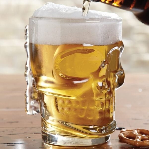 Vaso de Calavera setx6 unds en vidrio de lujo para whisky FK23B-67 - Imagen 2