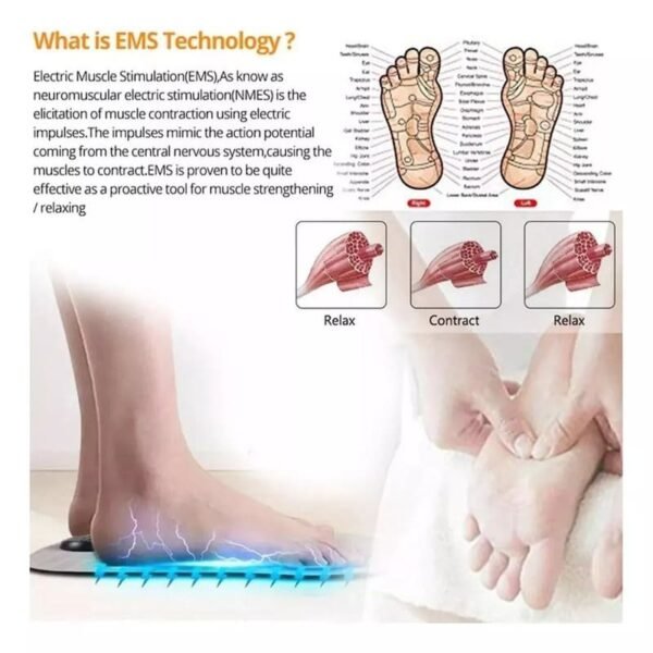 Tapete masajeador de pies electroestimulador FK23B-64 - Imagen 4
