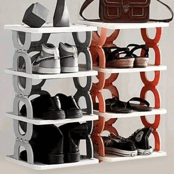 Zapatero multicapas organizador plegable para zapatos 3 niveles FK23D-91 - Imagen 6