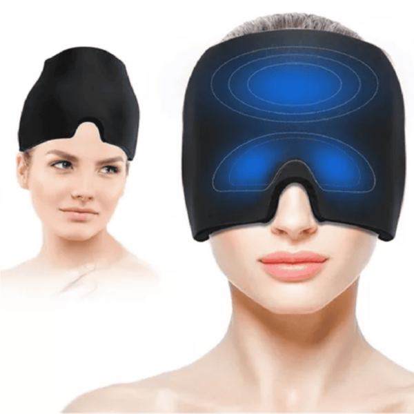 Máscara Facial Sombrero Alivio Migraña Gel FK24-03 - Imagen 2