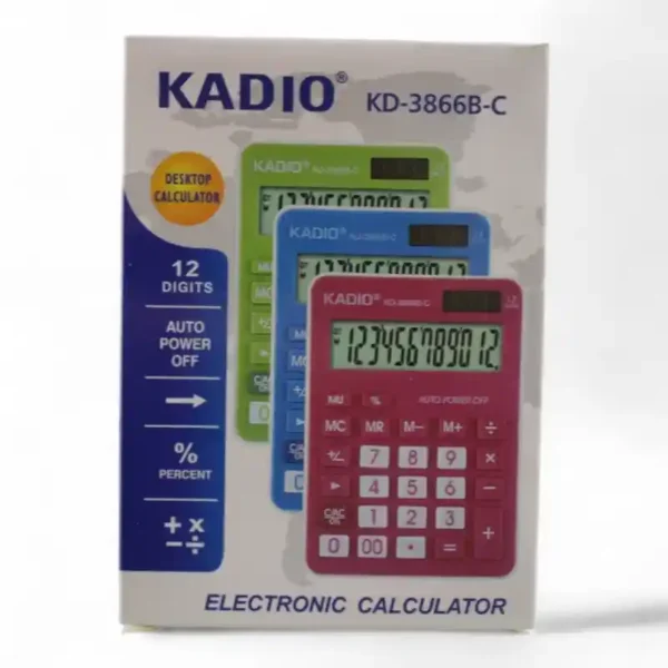 CALCULADORA KADIO KD-3866B-C COLORES - Imagen 2