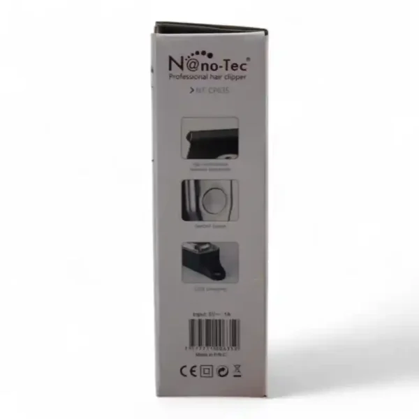 MÁQUINA PATILLERA NANOTEC RECARGABLE DIGITAL NT-CP635 (BOX X20) - Imagen 2