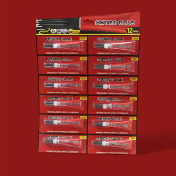 PEGANTE ASTRO GLUE ROJO X 3GR 728AS (BOX 100)