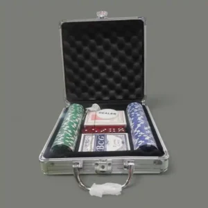 POKER FICHAS X100 CAJA ALUMINIO BN3459 (BOX X8)