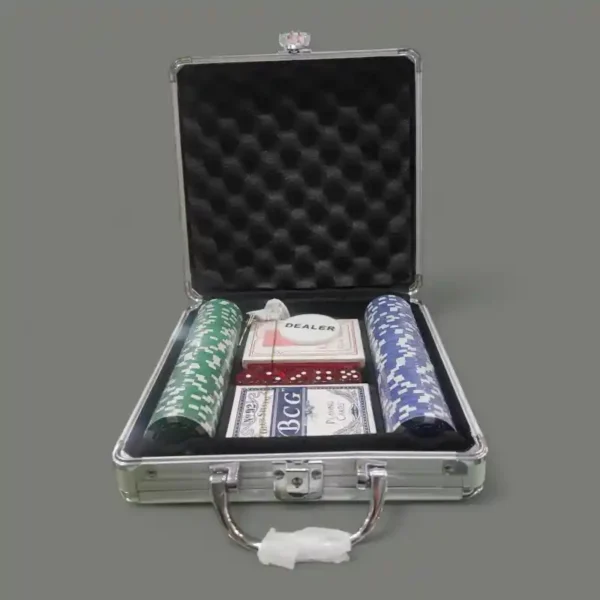 POKER FICHAS X100 CAJA ALUMINIO BN3459 (BOX X8)