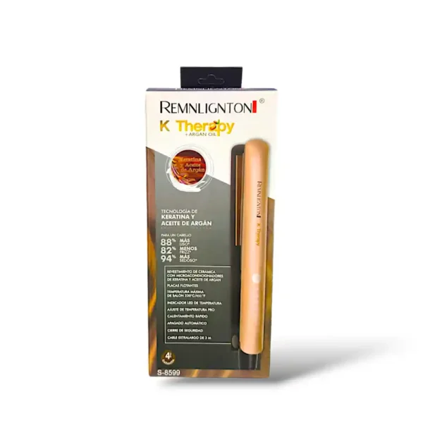 PLANCHA DE CABELLO REMINGTON KERATINA Y ACEITE DE ARGÁN S8599 GENÉRICA