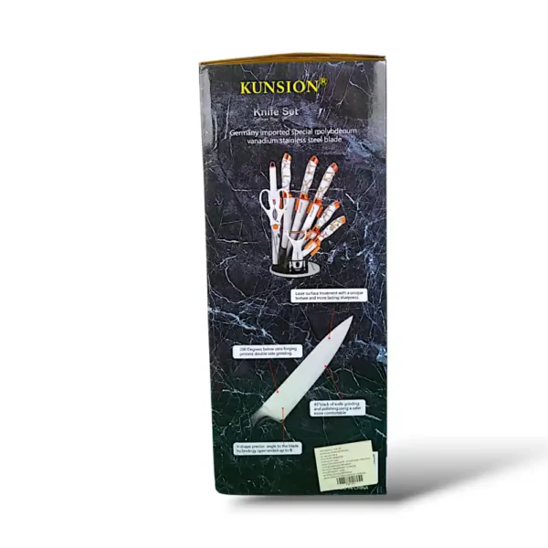 SET DE CUCHILLOS Y TIJERA X9 PIEZAS PTF-194 - Imagen 3